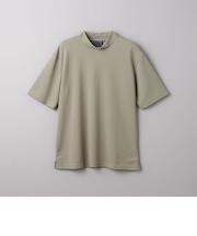 メンズ ロゴ ワイド ハイネック ポロシャツー吸水速乾ー