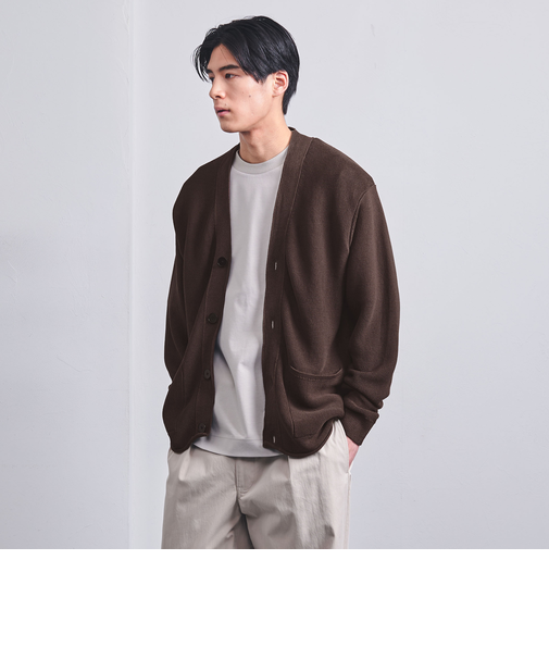 ペーパーヤーン Vネック カーディガン