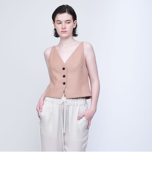 ＜AEWEN MATOPH＞シルク シャンブレー キャミソール ベスト