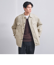 ナイロン コットン ミリタリー オーバーシャツ