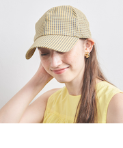 ギンガムチェック キャップ UV