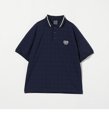 メンズ プレイド ジャガード ポロシャツ