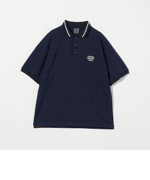 メンズ プレイド ジャガード ポロシャツ