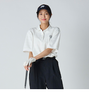 ウィメンズ プレイド ジャガード ポロシャツ