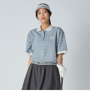 ウィメンズ プレイド ジャガード ポロシャツ