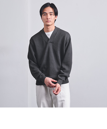 ペーパーヤーン Vネック ニット