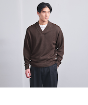 ペーパーヤーン Vネック ニット