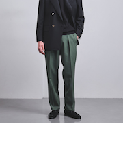 ギャバジン ２インプリーツ ストレートパンツ