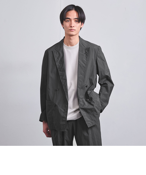 ダントツ撥水 オーディナリー ナイロン ４ボタン ダブル ジャケット