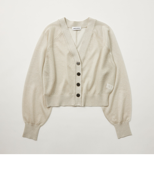 ＜EMMEL REFINES＞EM HW ラメシアー カーディガン