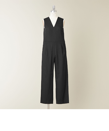 ＜conte＞サテン ノースリーブ オールインワン