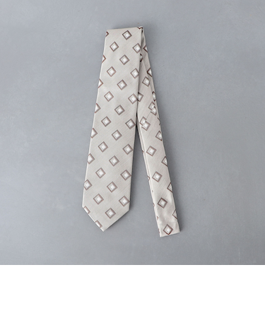 スクエア コモン ジャガードネクタイ