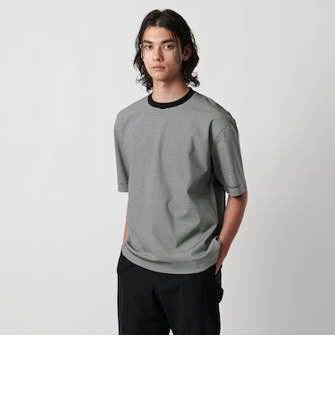 ポンチ ボーダー Tシャツ デオドランド ー抗菌防臭・接触冷感ー