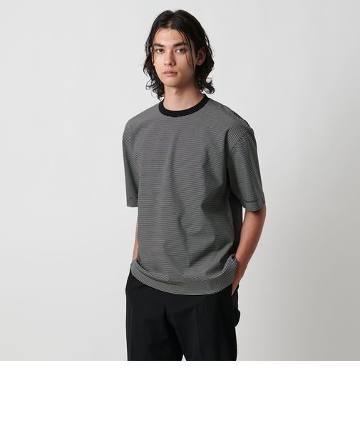 ポンチ ボーダー Tシャツ デオドランド ー抗菌防臭・接触冷感ー