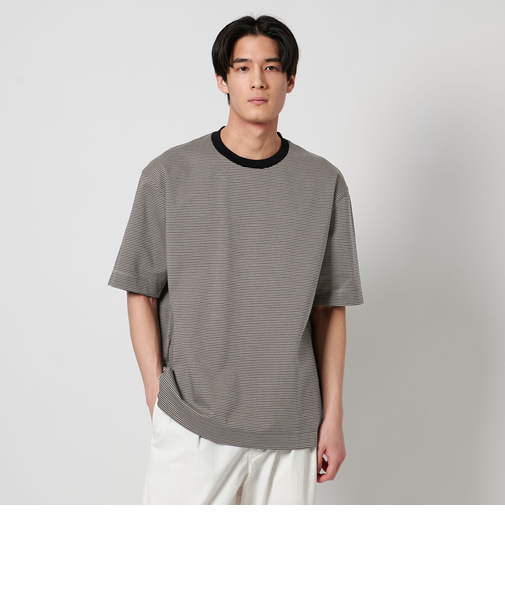 ポンチ ボーダー Tシャツ デオドランド ー抗菌防臭・接触冷感ー