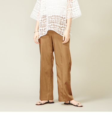 ＜conte＞サテン イージーパンツ