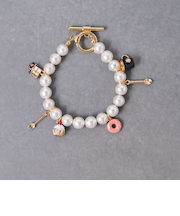 チャーム イミテーションパール ブレスレット