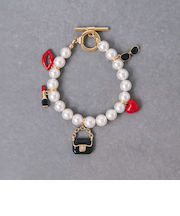 チャーム イミテーションパール ブレスレット