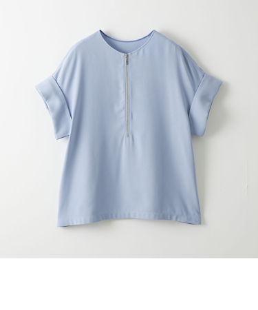 ＜EMMEL REFINES＞EM 2WAY ジップ ブラウス