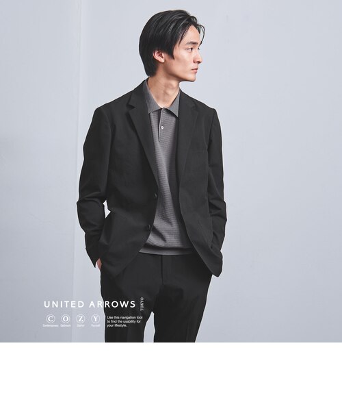 ドビー シングル 2ボタン テーラードジャケット UA COZY ―ストレッチ