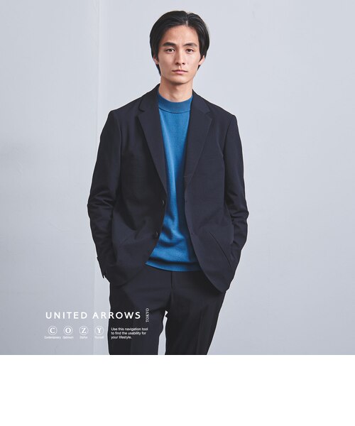 ドビー シングル 2ボタン テーラードジャケット UA COZY ―ストレッチ