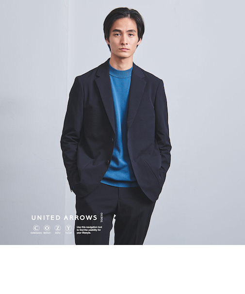 ドビー シングル 2ボタン テーラードジャケット UA COZY ―ストレッチ・撥水・ウォッシャブル・防しわ―