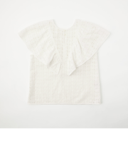 ＜EMMEL REFINES＞EM フリル レース ブラウス