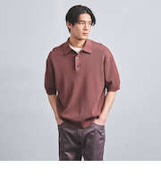 バーズアイ ニット ポロシャツ