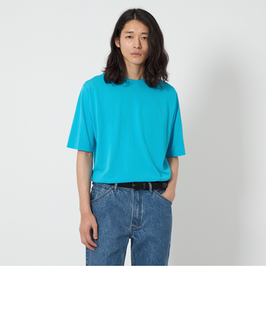 クレープ コットン ニット Tシャツ