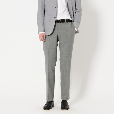 ツイル トロピカル サイドエクステンド ノープリーツ スラックス  COMFORT EASY-MODEL -ウォッシャブル・ストレッチ・イージーケア-