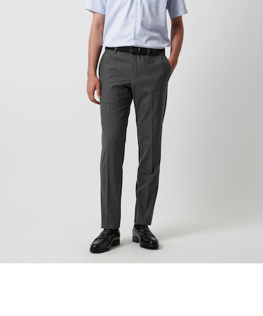 ツイル トロピカル サイドエクステンド ノープリーツ スラックス  COMFORT EASY-MODEL -ウォッシャブル・ストレッチ・イージーケア-