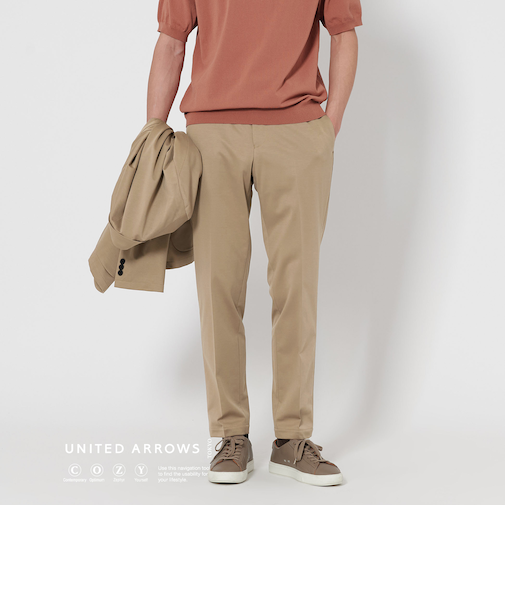 モックロディ ノープリーツ スラックス UA COZY ―ストレッチ・ウォッシャブル―