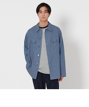 ボイル シャンブレー ユーティリティ シャツ