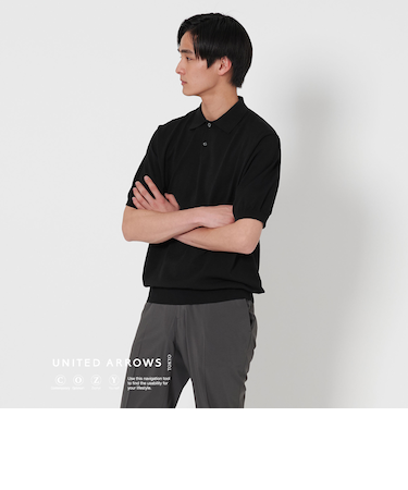 ショートスリーブ ニットポロシャツ UA COZY ‐ウォッシャブル・抗菌防臭‐