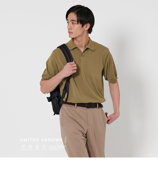 ショートスリーブ ニットポロシャツ UA COZY ‐ウォッシャブル・抗菌防臭‐