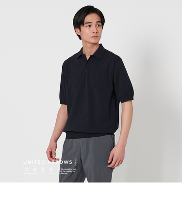 ショートスリーブ ニットポロシャツ UA COZY ‐ウォッシャブル・抗菌防臭‐