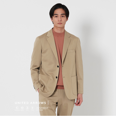 モックロディ シングル 2ボタン テーラードジャケット UA COZY ―ストレッチ・ウォッシャブル―