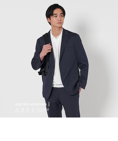 モックロディ シングル  2ボタン テーラードジャケット UA COZY ―ストレッチ・ウォッシャブル―