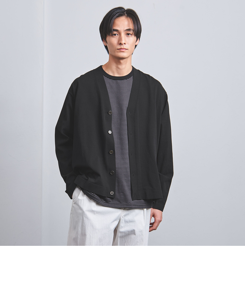 クレープ コットン カーディガン