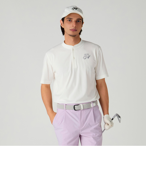 メンズ ヘンリーネック シャツ