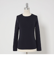 ＜conte＞フルニードル クルーネックニット