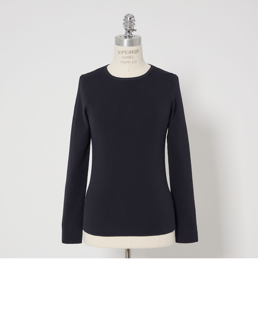 ＜conte＞フルニードル クルーネックニット