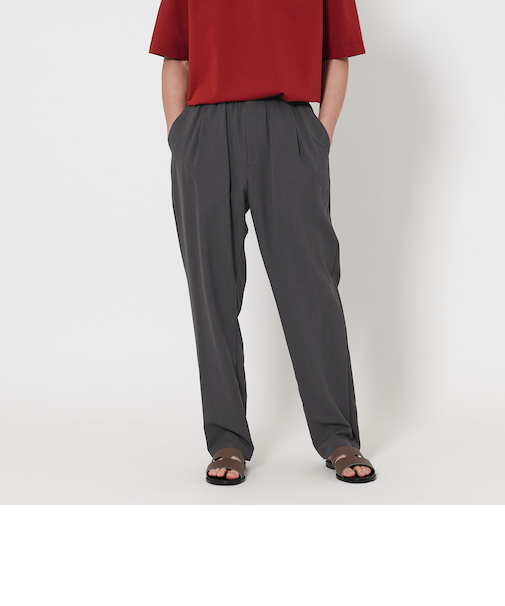 リラクション トロピカル オールギャザー テーパード イージーパンツ