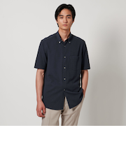 シアサッカー ジャージ ボタンダウンシャツ COMFORT EASY-MODEL -抗菌防臭-