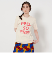 【別注】＜MIXTA＞FEEL FREE Tシャツ NATURAL