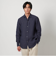 LIBECO リネン オープンカラーシャツ