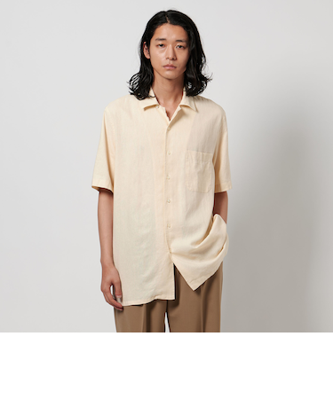 ＜GUY ROVER＞ ドレープ オープンカラーシャツ