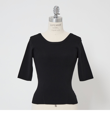 【別注】＜NICENICE MOMENT for conte＞CROPPED クルーネックニット