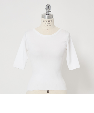 【別注】＜NICENICE MOMENT for conte＞CROPPED クルーネックニット