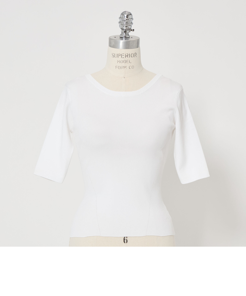 【別注】＜NICENICE MOMENT for conte＞CROPPED クルーネックニット